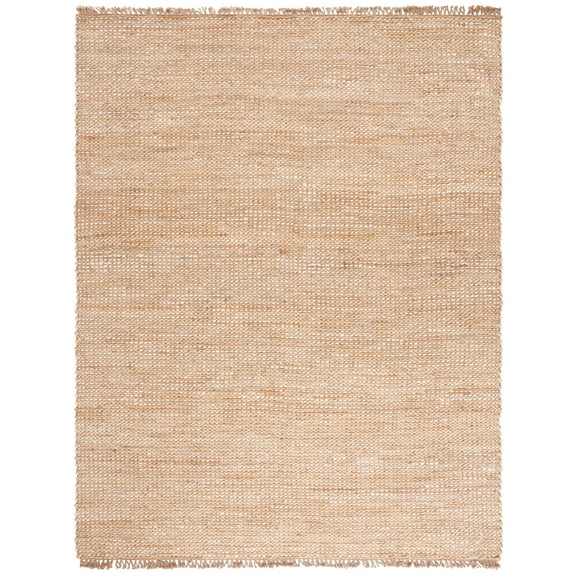 SAFAVIEH Natural Fiber Pierce Solid Area Rug, Natural/Ivory, 8' x 10'