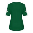 thumbnail image 6 of Pntutb Women's Lace Short Sleeve V-Neck T-Shirt Loose Casual Summer Tee Tops Special Offers, 6 of 6