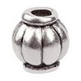 thumbnail image 2 of 750pcs Lantern Spacer Beads Antique Silver Barrel Beads Tibetan Alloy Corrugated Jewelry Bead Charm Metal Pumpkin Loose Bead Spacers for Bracelet Necklace Jewelry Making(4mm Hole: 1mm), 2 of 9