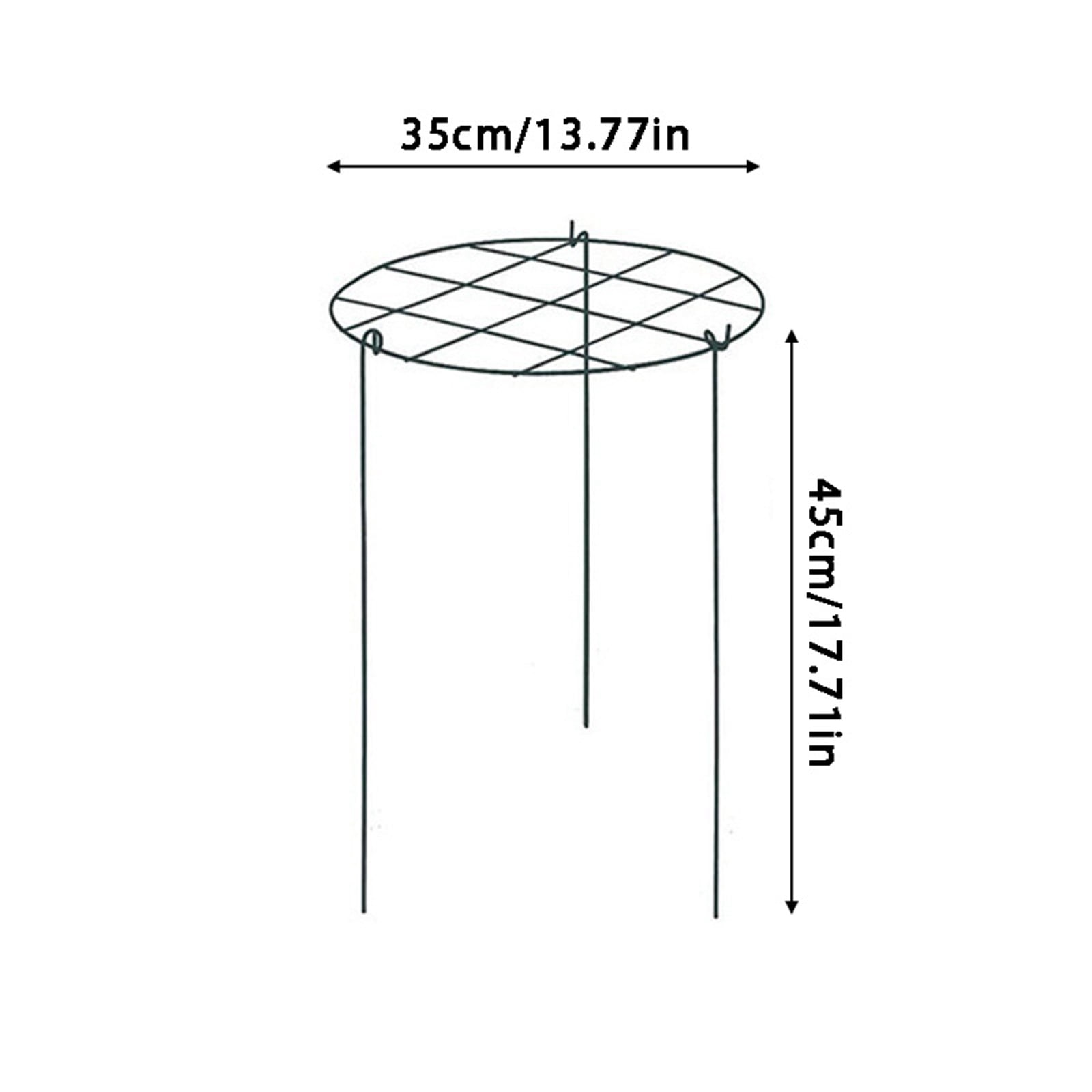 Peony Support Cage, Plant Flower Stake, Garden Plant Support, Horticultural Stake, For Peonies, Tomatoes, Climbing Vegetables Two Styles(A-14In)