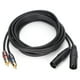 thumbnail image 4 of Cable XLR macho, cable de micrófono JORINDO, cable de instrumento dual, cable de micrófono, rendimiento comprobado, 4 of 9