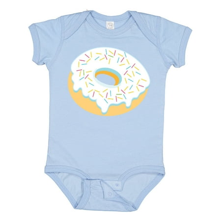 

Inktastic White Donut with Sprinkles Boys or Girls Baby Bodysuit