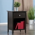 thumbnail image 2 of Winsome Blair 1-Drawer Transitional Solid Wood Storage End Table in Coffee, 2 of 12