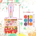 thumbnail image 3 of 6 Color Watercolor Paint Set with Valentines Day Card For Kid Valentines Classroom Exchange Party Art Craft Project, 3 of 8
