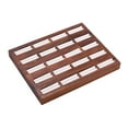 thumbnail image 3 of Jewelry Tray 20 Soft Slots Rings Display Stand for Rings Earrings Countertop white, 3 of 8