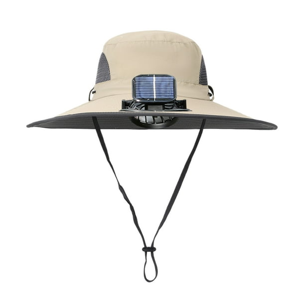 Sombrero de vaquero Moyic con ventilador solar Carga USB