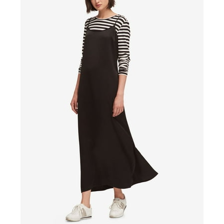 DKNY Womens Striped Top And Maxi Dress