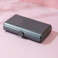 thumbnail image 4 of Cosmetic Display Cases, Makeup Storage Box With Mirror, Move Girl Makeup Box, Hard Plastic Makeup Organizer Box, Portable Travel Cosmetics 2-Layer Folding Storage Bag, 4 of 5