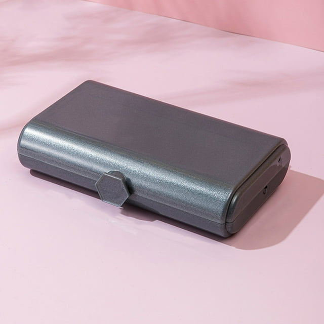 Cajas de Almacenamiento con Tapa, Caja de Maquillaje Plegable Portátil de 2 Capas con Espejo, Organizador de Cosméticos de Viaje, Diseño de Plástico Compacto y Duradero, Opciones En Rosa, Oro Rosa y