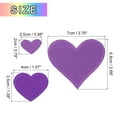 thumbnail image 2 of Uxcell 30 Piezas Parche de Hierro en Forma de Corazón Bordado Parches Aplicaciones para Reparación de Ropa Púrpura 2.5x2cm/0.98"x0.79"; 4x3.5cm/1.57"x1.38"; 7x6.8cm/2.76"x2.68", 2 of 5