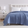 thumbnail image 2 of Beatrice Home Fashions, Down Alt Blanket with Satin Trim, Twin, Medium Blue, 2 of 6