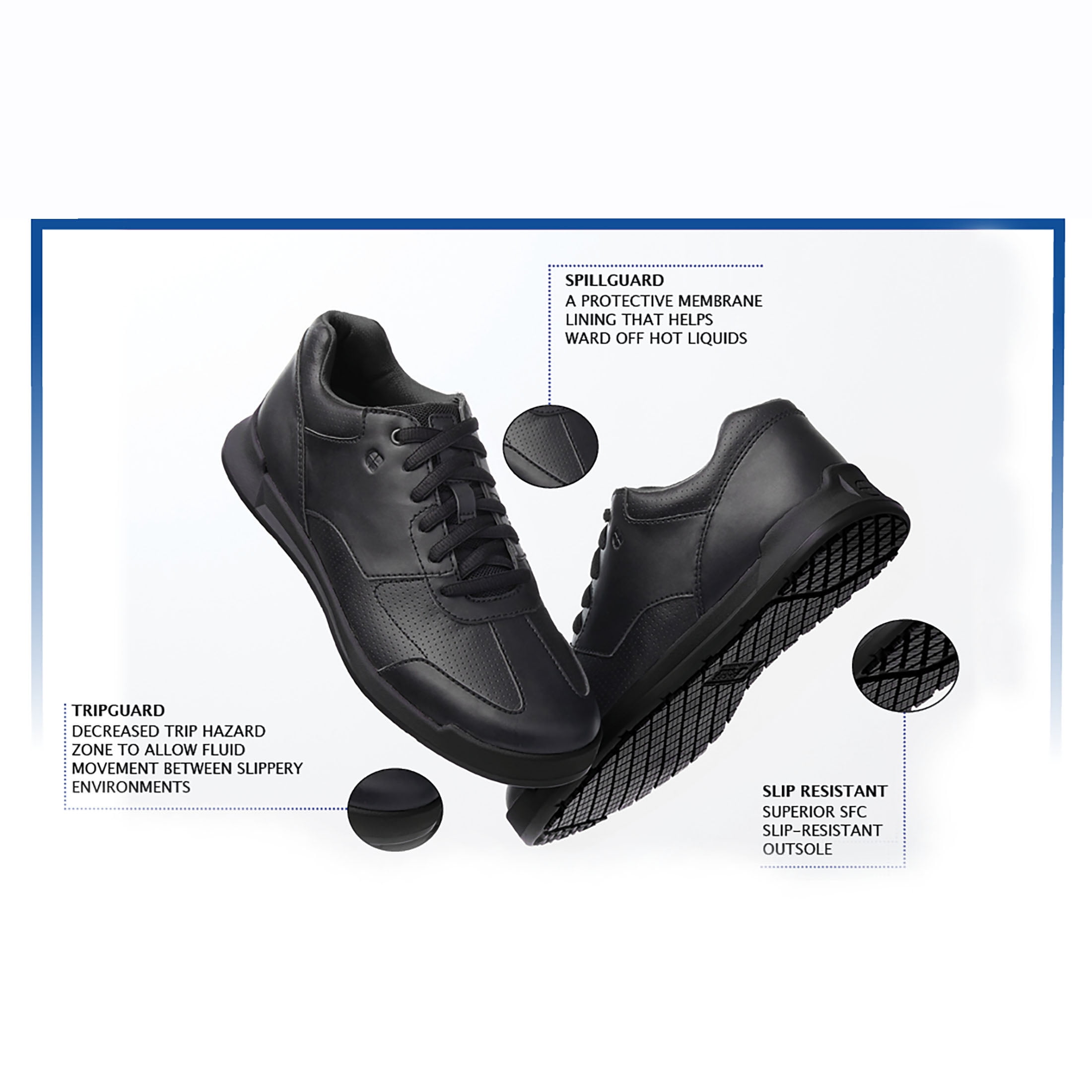 Shoes For Crews Womens Falcon II Soft Toe Black – Shoeteria