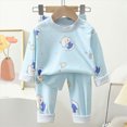 thumbnail image 2 of TOWED22 Toddler Boys Girls Pajamas Truck Cotton Kids Graphic 2 Piece Truck Pjs Fall Winter Sleepwear Clothes Sets 3 6 9 12 18 24 Months 2 3 4 5 6 7 8 9 Years(Blue,5-6 Y), 2 of 4