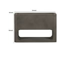 thumbnail image 5 of Zia 24 Inch Concrete Indoor Outdoor Planter, Hollow Cut Rectangle, Brown - Saltoro Sherpi, 5 of 5