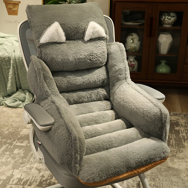 Dvkptbk Coussin à Poils Courts Coussin de Siège Coussin de Dossier Coussin de Siège Protection Lombaire Coussin Anti-Pet