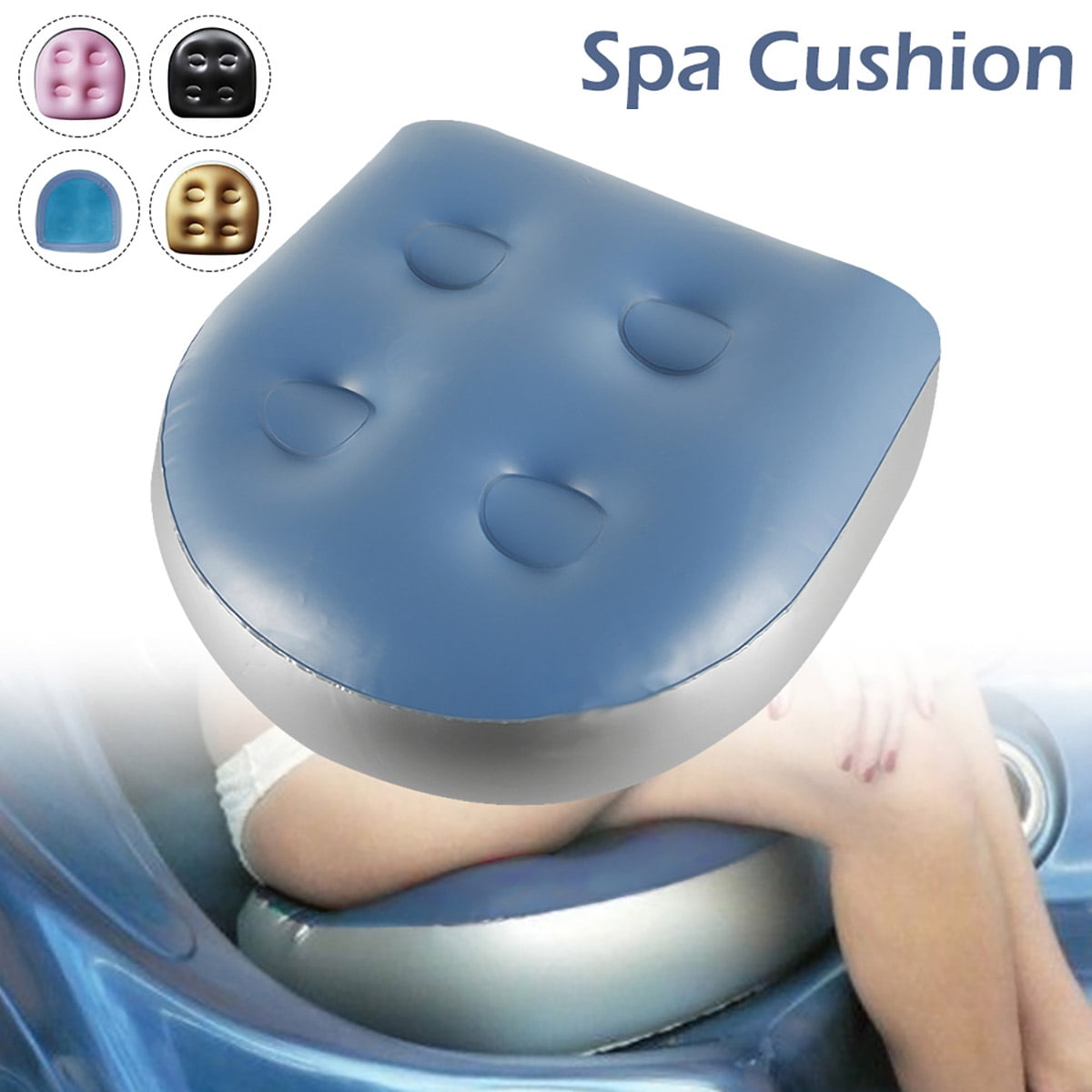 JTWEEN 2Pack Spa and Hot Tub Booster Seat Pad, Inflatable Bathtub