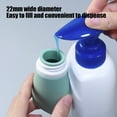 thumbnail image 5 of Yonrjhukm 60ml Travel Shampoo and Shower Gel Bottle Set, Portable Plastic Flip-top Containers for Cosmetics, Liquid Soap, and Toiletries, Easy Squeeze and Reusable, 5 of 6