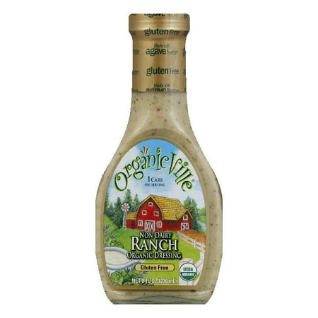 OrganicVille Gluten Free Dressing Non-Dairy Ranch, 8 FO (Pack of (Best Vegan Ranch Dressing)