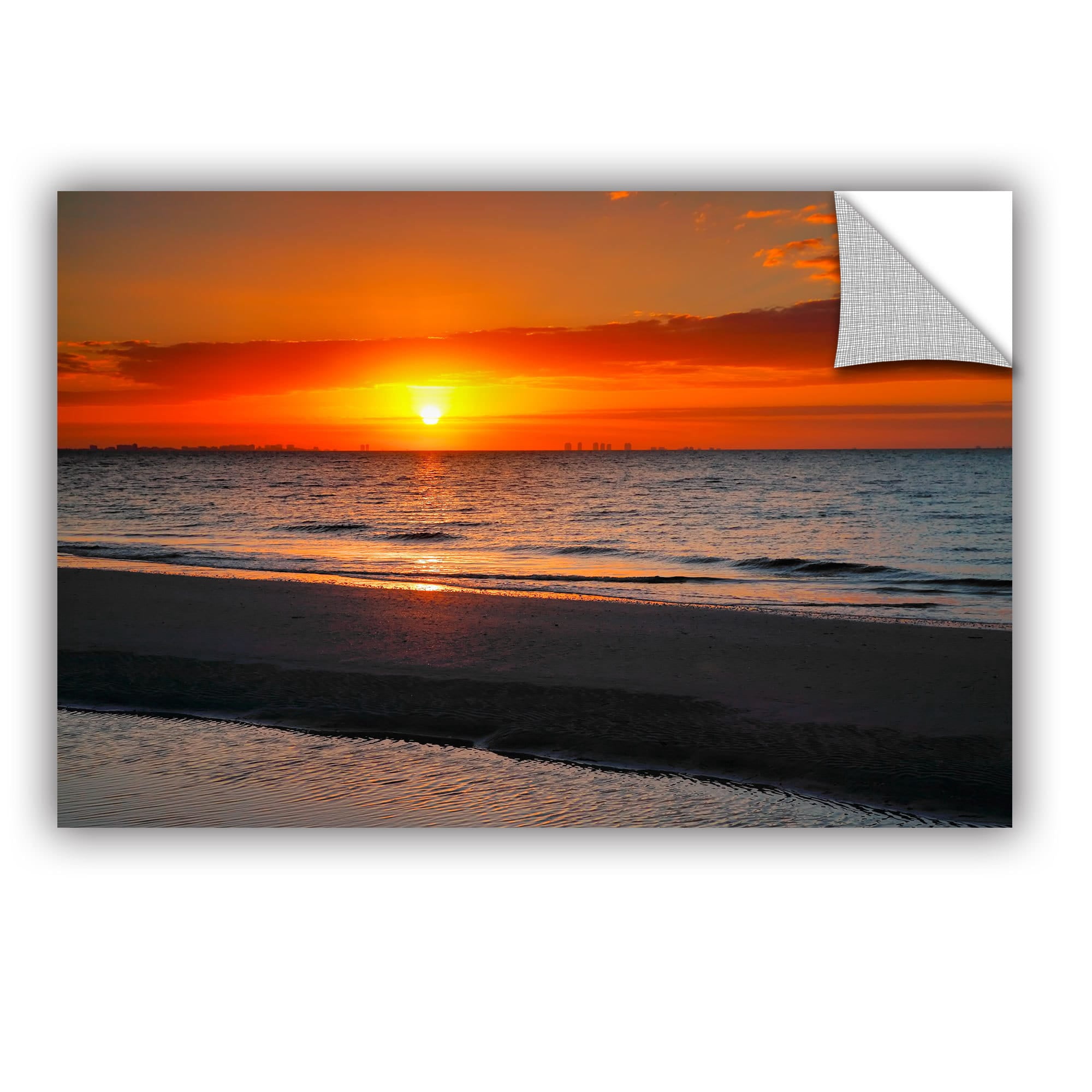ArtAppealz Steve Ainsworth "Sunrise Over Sanibel" Removable Wall Art