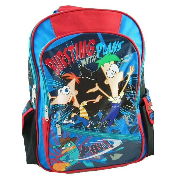 Backpack - Phineas and Ferb - Down With Gravity (Large School Bag) New 606183