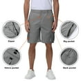 thumbnail image 3 of Men's Hiking Cargo Shorts Outdoor Travel Shorts for Men with Multi Pocket for Fishing Camping Casual Golf Dark Gray 40, 3 of 7