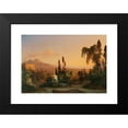 thumbnail image 2 of Carl Wilhelm Götzloff 14x11 Black Modern Framed Museum Art Print Titled - A View of the Gulf of Naples from Posillipo, 2 of 5