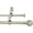 Pewter, variant on eTeckram 5/8" Double Curtain Rod with Boule Finials,Pewter,28‘’-48‘’