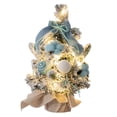 thumbnail image 3 of Mini árbol de Navidad decorativo de escritorio, árbol de Navidad nevado pequeño con luz DIY azul 30cm, 3 of 9
