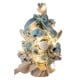 thumbnail image 3 of Mini árbol de Navidad decorativo de escritorio, árbol de Navidad nevado pequeño con luz DIY azul 30cm, 3 of 9