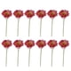 thumbnail image 5 of Matsuzay 12 piezas de flores artificiales ramo falso hogar jardín rama única interior al aire libre negocios autoensamblaje fiesta rosa roja Rosa roja 2Conjunto, 5 of 6