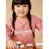Little Star Organic Toddler Girl 3 Pc Short Sleeve & Long Sleeve Tops, Size 12 Months - 5T