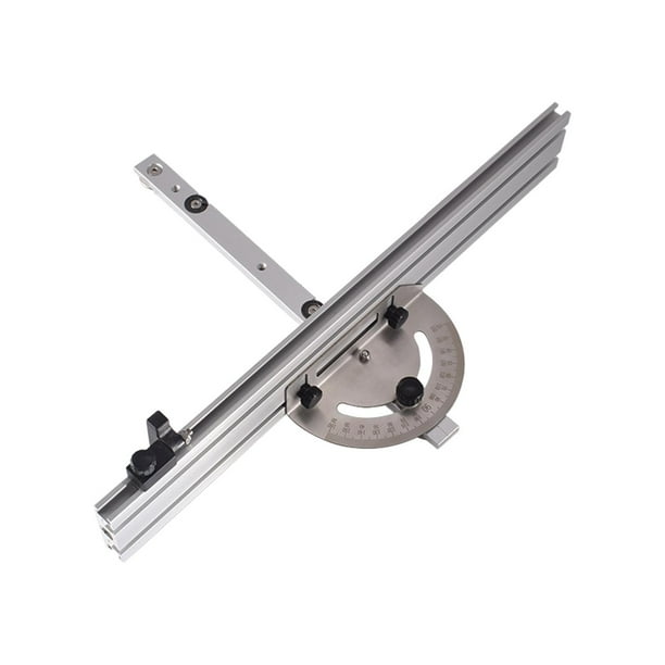 Sierra de mesa, calibre de ingletes, sierra de ingletes, transportador, placa de ángulo, regla con ángulo múltiple 415 mm