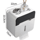thumbnail image 2 of Soporte de papel higiénico creativo, soporte de papel higiénico impermeable, caja de almacenamiento de papel higiénico para baño, soporte de papel higiénico Ormromra CPB-US-WZY126-4, 2 of 5