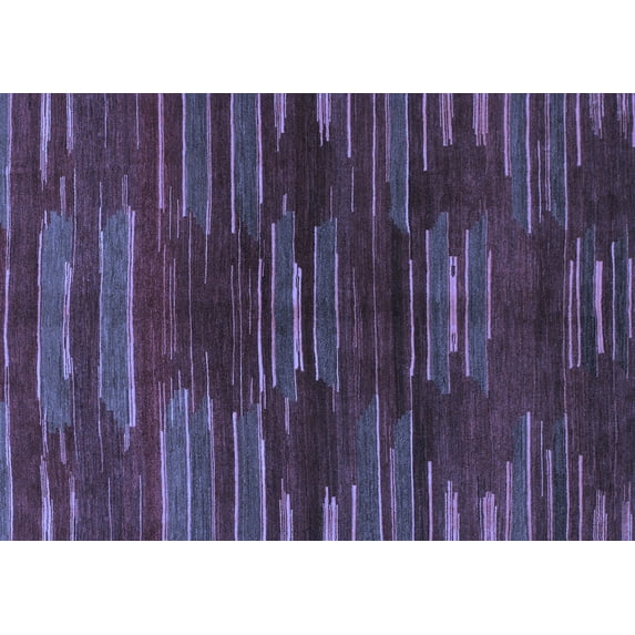 Ahgly Company Indoor Rectangle Abstract Blue Modern Area Rugs, 8' x 12'