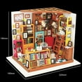 thumbnail image 4 of Kit Maison de Poupée ROBOTIME Miniature Bibliothèque DIY Meilleurs Cadeaux d'Anniversaire pour Adolescents, 4 of 6