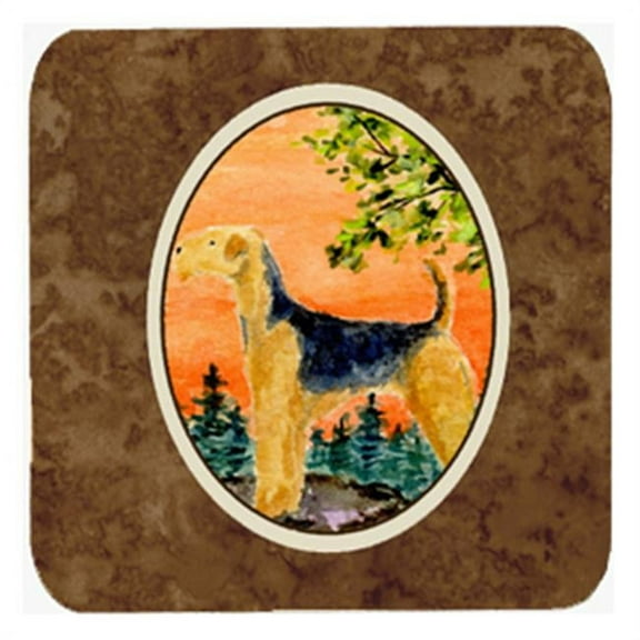 Airedale Foam Coasters, Set - 4