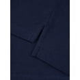 thumbnail image 3 of Smith's American Boys' Long Sleeve Interlock Polo Shirt Color: navy Size: 2t, 3 of 4