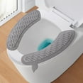 thumbnail image 2 of Fiudx Alfombrilla de Baño Gruesa, Poliéster Suave y Cómodo, Cubierta Adhesiva Impermeable, Fácil de Instalar, Elegante y Duradera, Accesorio de Baño, 36 X 11 X 3 Cm (Juego de 2), 2 of 7