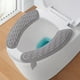 thumbnail image 1 of Cojín grueso para asiento de inodoro | Funda impermeable suave | Instalación adhesiva | Fácil de limpiar | Gris, azul y rosa | Juego de 2 unidades, 1 of 6