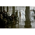 thumbnail image 2 of Tissot, James Jacques 32x22 White Modern Wood Framed Museum Art Print Titled - Woe Unto You Scribes and Pharisees, 2 of 4