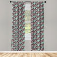 thumbnail image 3 of Ambesonne Romantic Curtains, Love Ornate, Pair of 28"x84", Multicolor, 3 of 5
