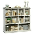 thumbnail image 3 of Pemberly Row 10-Cube Modern Engineered Wood Bookcase in White Plank, 3 of 14
