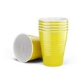 thumbnail image 4 of DecorRack 80 Party Cups, 16 fl oz -BPA Free- Plastic Soda Cups, Yellow (Pack of 80), 4 of 7