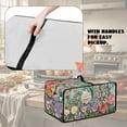 thumbnail image 5 of Renewold Small Appliance Cover for Toaster Oven with Accessory Pockets Stain-Resistant Dust-Proof Microwave Oven Small Appliance Cover Case, 20.5 x 16.5 x 10 Inches, Realistic Flower, 5 of 7