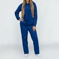 thumbnail image 6 of Women's Casual Hooded Tracksuit Outfit Soft Jogger Set with Pocket for Daily Wear Pullover Long Sleeve Comfy Tops, 6 of 9