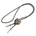 thumbnail image 4 of EHJRE Western Wolf Bolo Tie Necktie Leather Cord Pendant Necklace - Bronze,, 4 of 9