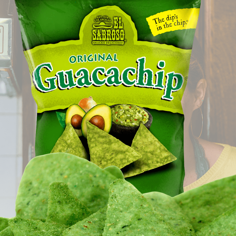 El Sabroso Guacachip Guacamole Flavored Tortilla Chips Crunchy Delicious  Healthy On the Go Snacks for Camping Indoor Outdoor Snacking, 5oz - Pack of  2 - Walmart.com