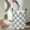 thumbnail image 5 of Zufioo Happy Soccer Print Round Dirty Clothes Basket, Waterproof Standing Dirty Clothes Bag, Suitable for Home, Bathroom, Car Trunk-Small, 5 of 6