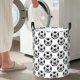 thumbnail image 5 of Fotbe Happy Soccer Cesto de Ropa con Asas, Cesto Impermeable de Gran Capacidad, Bolsa de Lavado para Dormitorio, Cesto de Ropa con Ruedas y Asas-Small, 5 of 6