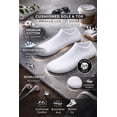 thumbnail image 3 of Men’s Cushioned Low Cut Cotton Socks – Seamless Toe, Padded Sole & Toe, Breathable Daily Comfort - 8 pairs, Black and White, Shoe Size 10-12, 3 of 7